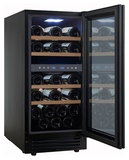 Винный шкаф Cellar Private CP027-2TBH черная дверь со скрытой рукояткой