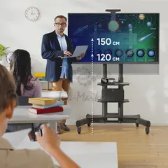 Мобильная стойка ONKRON TS1552 чёрная