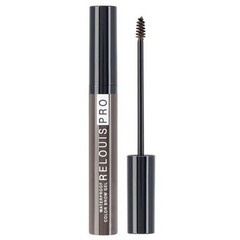 Гель для бровей водостойкий оттеночный Relouis Pro Waterproof Color Brow Gel тон 04 Dark Brown , 6 гр