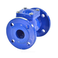 Клапан обратный чугун шаровой Ду 65 Ру16 фл шар сталь+NBR Benarmo 11