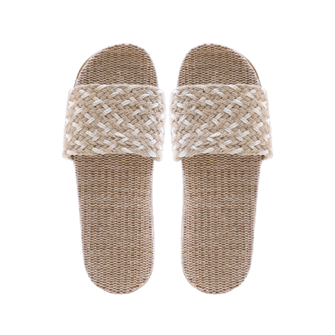 (2 PV) Kardli slippers（man) - Мужские тапочки летние (41-42; *280мм*), (Подошва-Резина / Верх-Текстильные материал) (ПОЛОСКА)