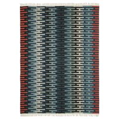 Безворсовый ковер IKEA RESENSTAD (РЕСЕНСТАД), Шерсть, Разноцветный, 170х240 см