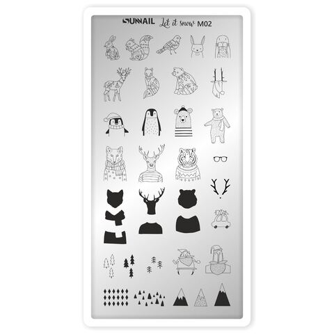 Пластина SUNNAIL Let it snow M02