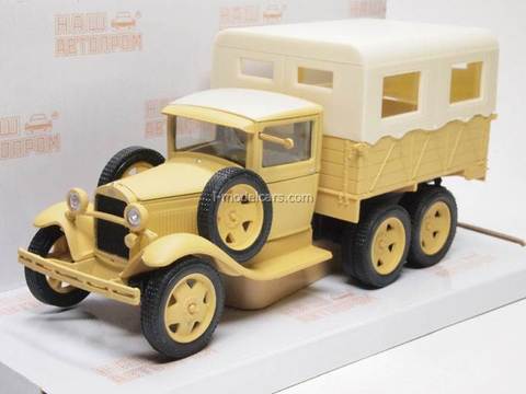 GAZ-AAA Karakum Desert test motor race beige 1:43 Nash Avtoprom