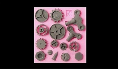 Силиконовый молд Винтики , шестеренки