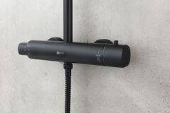 Смеситель для душа термостатический Lemark Bronx - LM3770BL