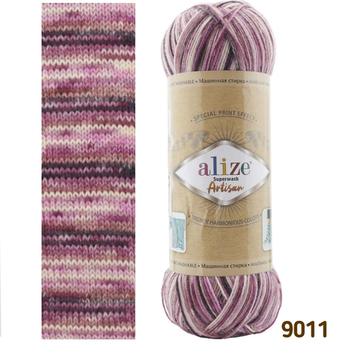 ALIZE SUPERWASH ARTISAN 9011, Мультиколор