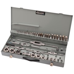 Набор метчиков и плашек M5 -M20 HSS-G 47пр Volkel 49301