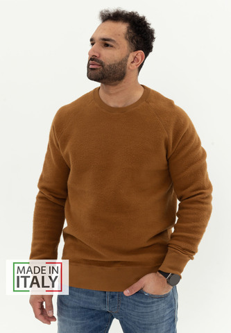 Свитшот Bowery NYC реверсный однотонный Toffee