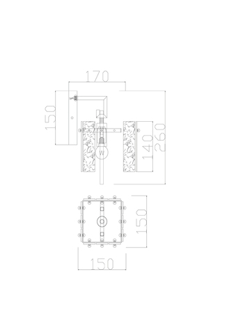 Настенный светильник Freya Basilica FR5166WL-01BS