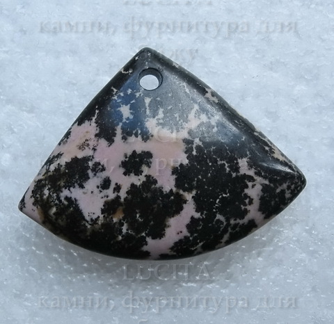 Подвеска Родонит №35 (47х35х6 мм) ()
