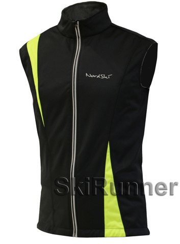 Детский лыжный жилет Nordski Active Black-Lime