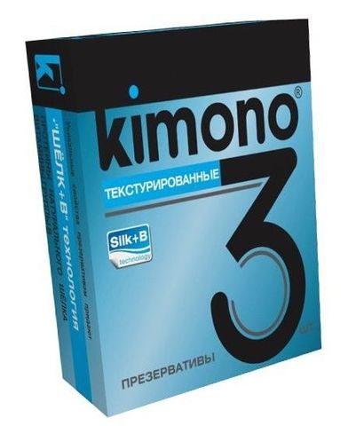 Текстурированные презервативы KIMONO - 3 шт. - Kimono 455/1
