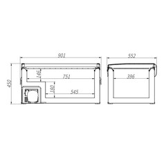 Компрессорный автохолодильник Alpicool BD85 (12/24/110/220V, 85л)