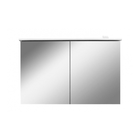 Am.Pm M70AMCX1001WG Spirit V2.0. Зеркальный шкаф с LED-подсветкой. 100 см. цвет: белый. глянец