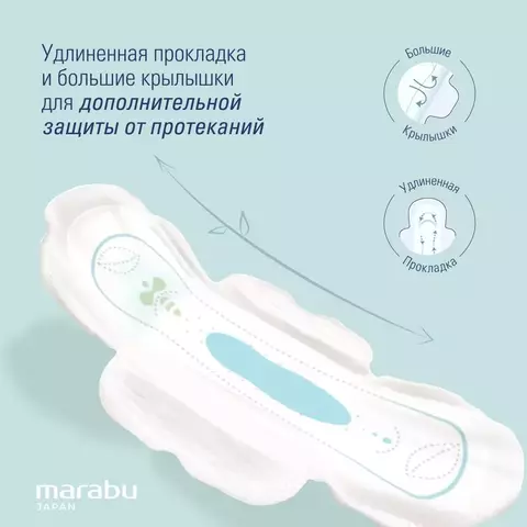 Marubu Прокладки женские ультратонкие Normal plus, 9 шт.