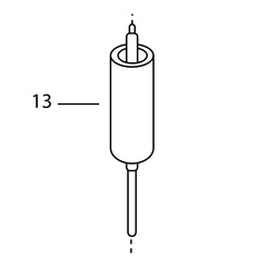 Якорь QUATTRO ELEMENTI Sewage 1700F Ci NEW диаметр 61мм/ длина 116мм (910-188-13)