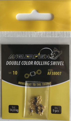 Anglerfish Rolling Swivel #10 Вертлюжок 2-х цветный (продажа от 5 шт)