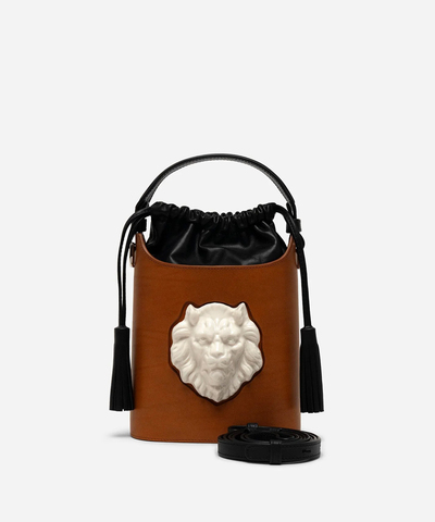 Сумка Bombonera Lion Mattone + Black