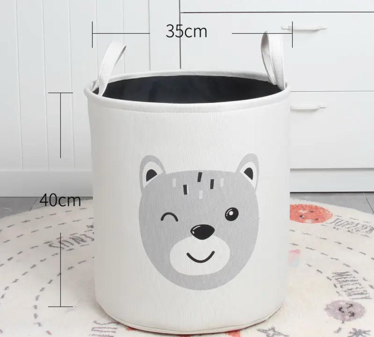 Корзина для игрушек 35х40 Круглая Мишка