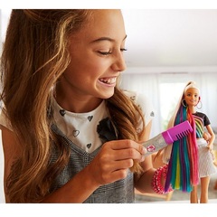 Барби с Блестящими Радужными Волосами