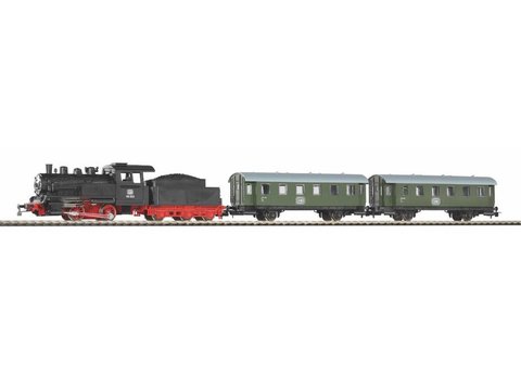 Стартовый набор «Пассажирский поезд с паровозом», рельсы на подложке