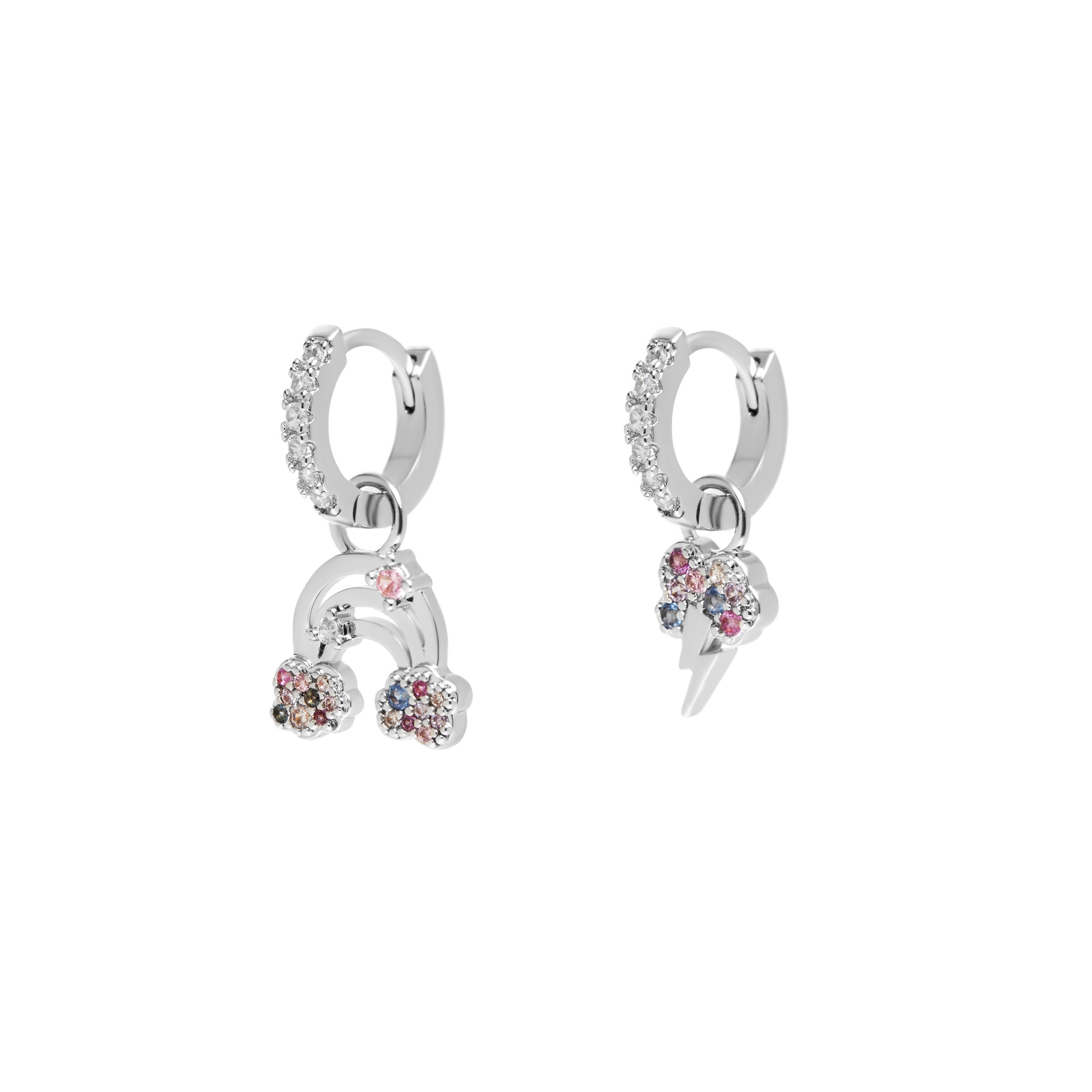 JULY CHILD Серьги Rainbow Cloud Earrings – Silver july child серьги rosa earrings