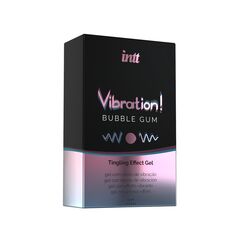 Жидкий интимный гель с эффектом вибрации Vibration! Bubble Gum - 15 мл. - 