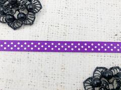 Лента репсовая в горошек, ш. 1 см