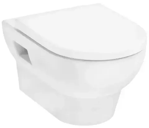 Унитаз подвесной с крышкой-сиденьем без микролифта, белый Hansgrohe GladeLake S 60201450