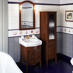 Зеркало ЛОРЕНЦО 60, светлый орех