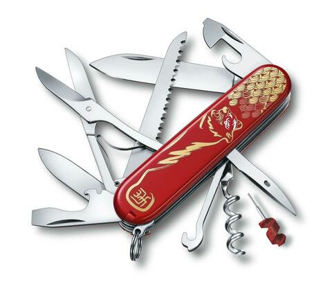 Складной коллекционный нож Victorinox Huntsman Year of the Tiger 2022 (1.3714.E11) limited edition | Wenger-Victorinox.Ru