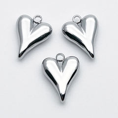 Подвеска Сердце, сталь, размер 13*10 мм, цена за 1 шт