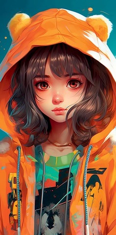 Открытка-конверт, Девочка, 8*17 см, 5 шт.