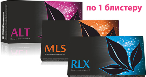 APL. Набор аккумулированных драже APLGO. MLS+ALT+RLX для защиты от стресса по 1 блистеру