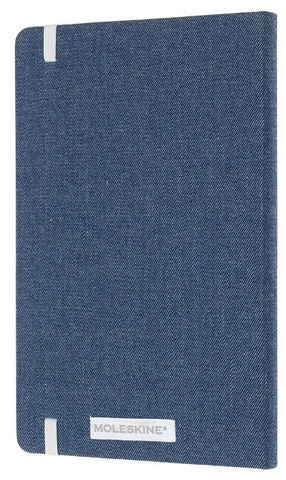 Блокнот Moleskine LE Denim Notebooks Large, Don`t Handle, цвет синий, в линейку