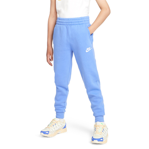Детские теннисные штаны Nike Club Fleece Jogger - polar/white
