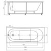 Aquatek OBR170-0000026 Ванна Оберон 170 пустая с фр.экр.(слив слева)