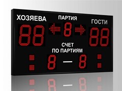 Табло для волейбола Импульс 718-D18x4-D13x3-S4-A2