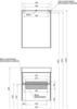Aquanet 212596 Тумба с раковиной Aquanet Бруклин 60 белый (212596)