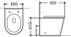 Aquanet Tavr 2.0 W MB Tavr 2.0 W Унитаз с сиденьем (Soft Close-SLIMSEAT) подвесной с Rimless,черный мат. (279092)