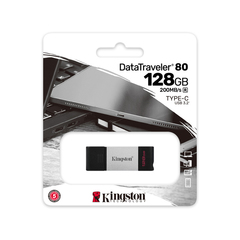 USB-накопитель Kingston DT80/128GB 128GB Type-C Серебристый