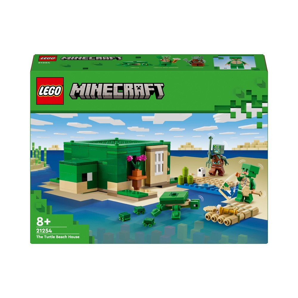 LEGO Minecraft — Пляжный домик «Черепаха» 21254 / артикул 21254 / GTIN  5702017583303 – купить за 3 110 ₽ | Yomamaz (Ёмамаз) - европейский  супермаркет. Доставка оригинальных товаров из Европы