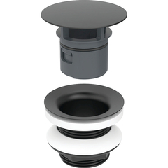 Geberit 152.050.14.1 152.050.14.1 Сливной клапан Geberit со свободным стоком, L=5 см, черный матовый фото