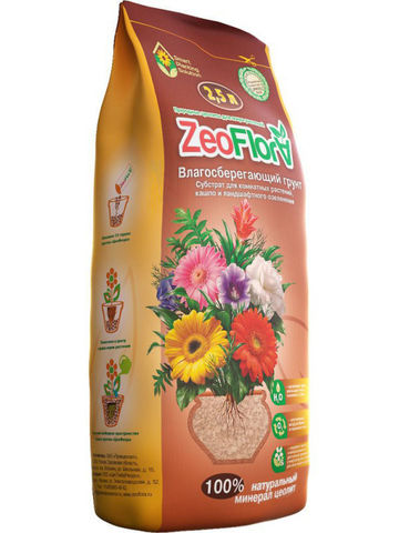 Влагосберегающий грунт универсальный 2.5 л ZeoFlora