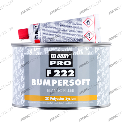 Body Шпатлевка PRO 222 BUMPERSOFT черная (1кг)