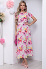 Платье "Кейтлин" (акварель/цветы) П5828 LT Collection