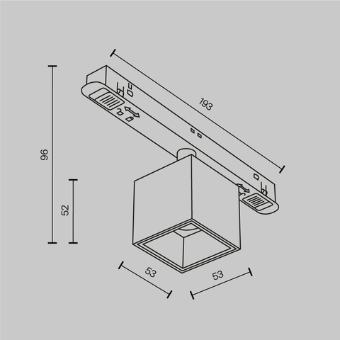 Трековый светильник Maytoni Alfa s TR133-4-7W-DS-BS