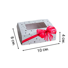 Коробка складная «Подарок», 10 х 8 х 3.5 см