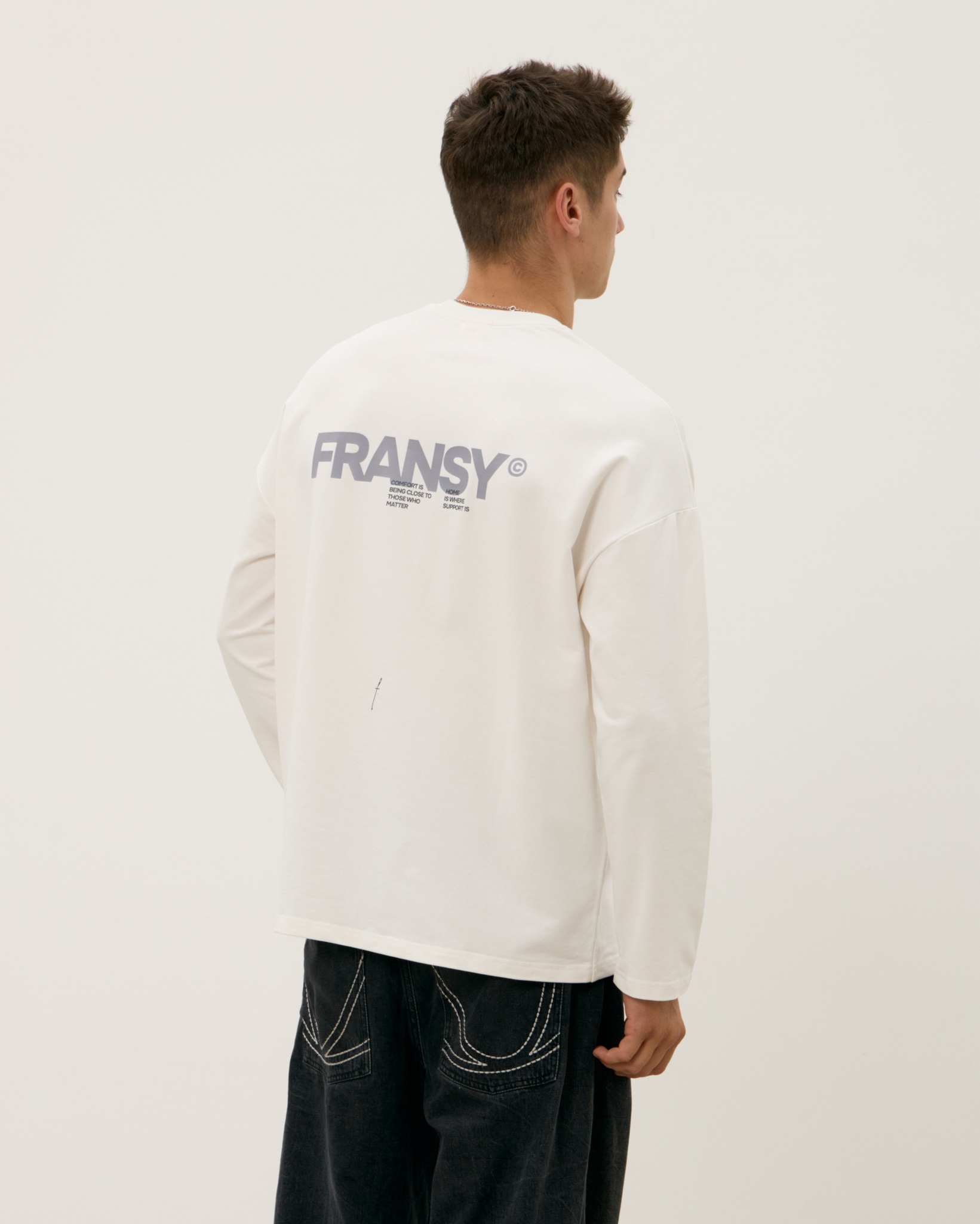 Лонгслив FRANSY MAN, молочный